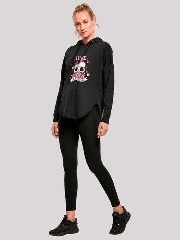 Sweat-shirt 'Anti Valentinstag Love Is In The Air' F4NT4STIC en noir