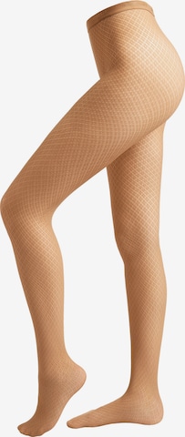 CALZEDONIA Strumphose 'Diamonds in Beige: Vorderseite