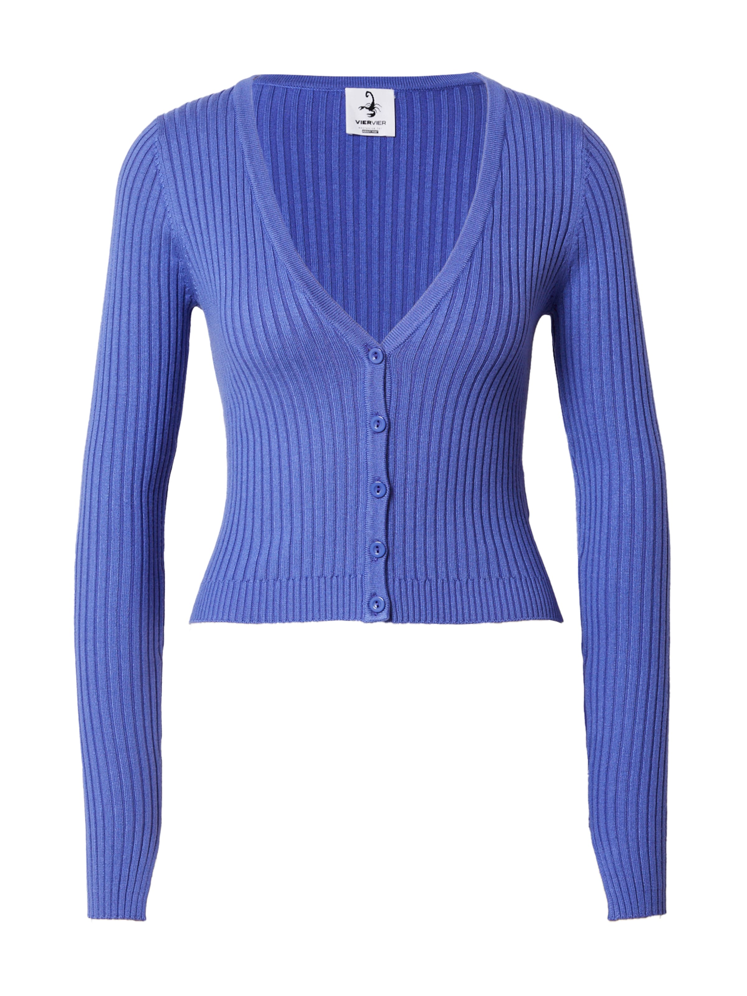 VIERVIER Knit Cardigan 'Elea' in Purple: front