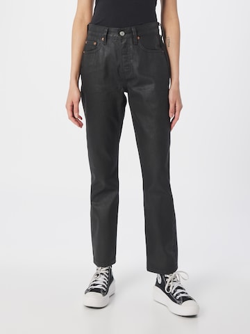 LEVI'S ® Regular Jeans '501  Wax Coated' i svart: forside