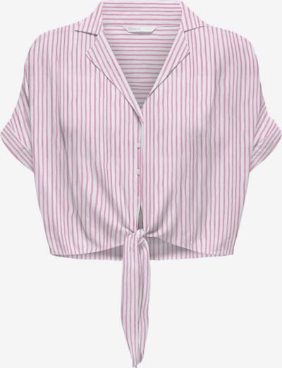 ONLY Bluse 'PAULA' in pink / weiß, Produktansicht