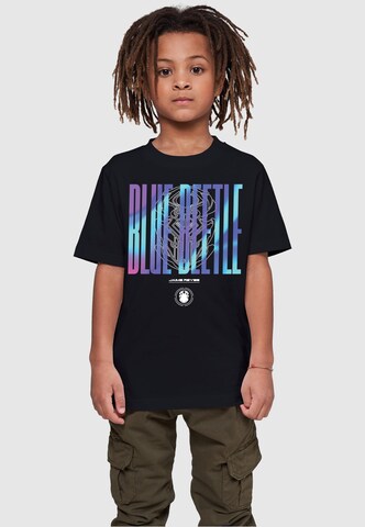 ABSOLUTE CULT Shirt 'Blue Beetle - Jaime Reyes' in Zwart: voorkant