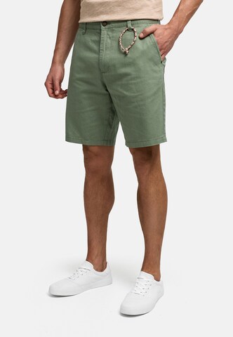 INDICODE JEANS Regular Chino 'Melio' in Groen