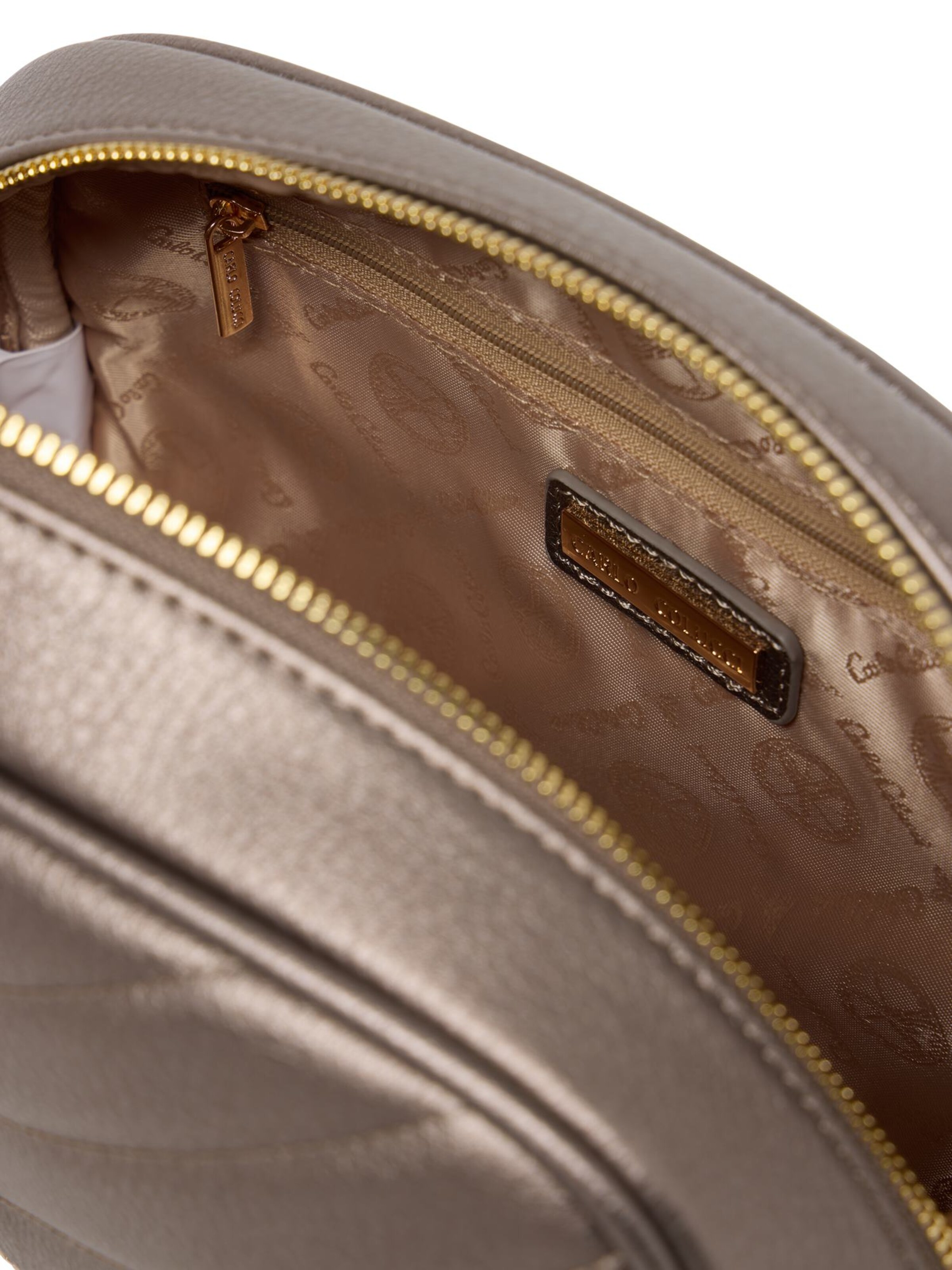 Carlo Colucci Kulturtasche 'Doga' in Bronze