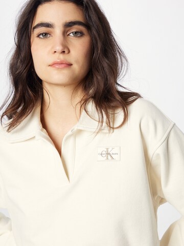 Calvin Klein Jeans Sweatshirt in Beige