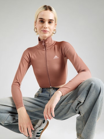 purpurinė ADIDAS ORIGINALS Kardiganas 'FIREBIRD': priekis