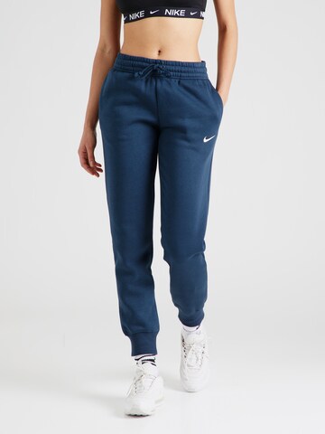 Effilé Pantalon de sport 'Phoenix Fleece' Nike Sportswear en bleu : devant