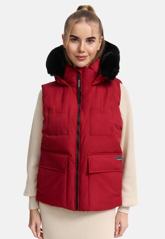 NAVAHOO Vest 'Zimthäschen XIV' i rød: forside