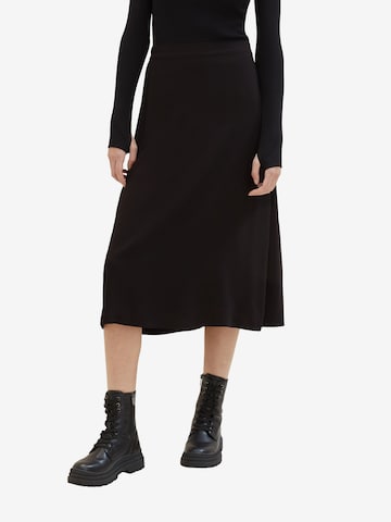 TOM TAILOR Skirt in Black: front