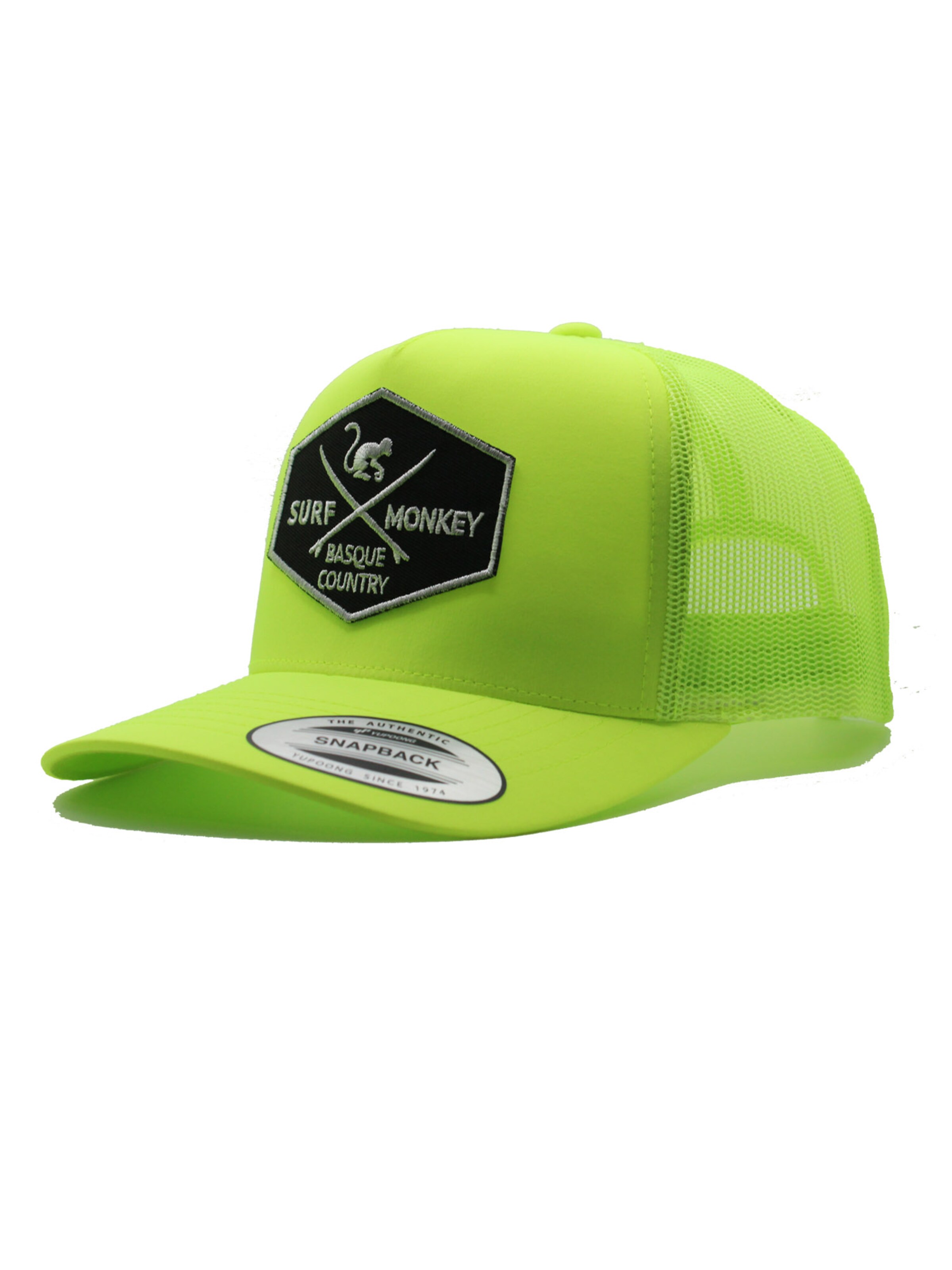Casquette de sport Surf Monkey en jaune : devant
