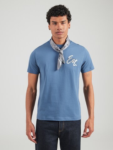 LERROS Shirt 'Serafino' in Blauw: voorkant