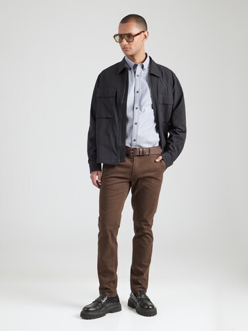 SCOTCH & SODA Slimfit Chino nadrág 'Seasonal Core - Mott' - barna