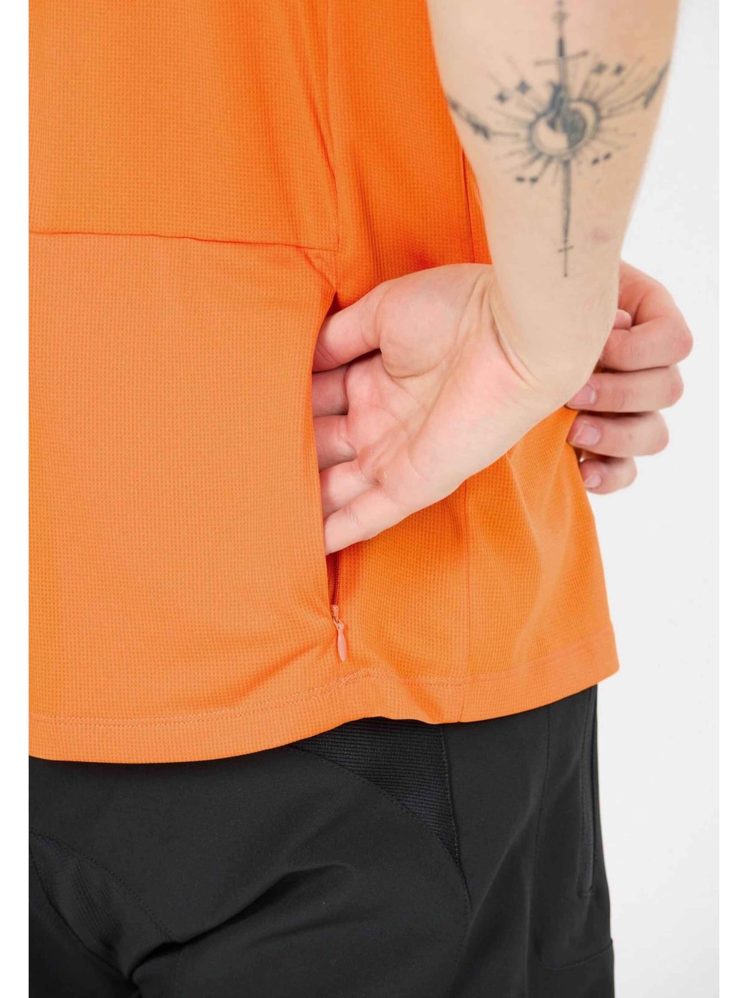 T-Shirt fonctionnel 'Crow M Melange Cycling/MTB SS Shirt' ENDURANCE en orange
