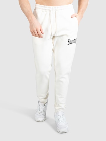 Smilodox Slim fit Pants 'Classic Pro' in White: front