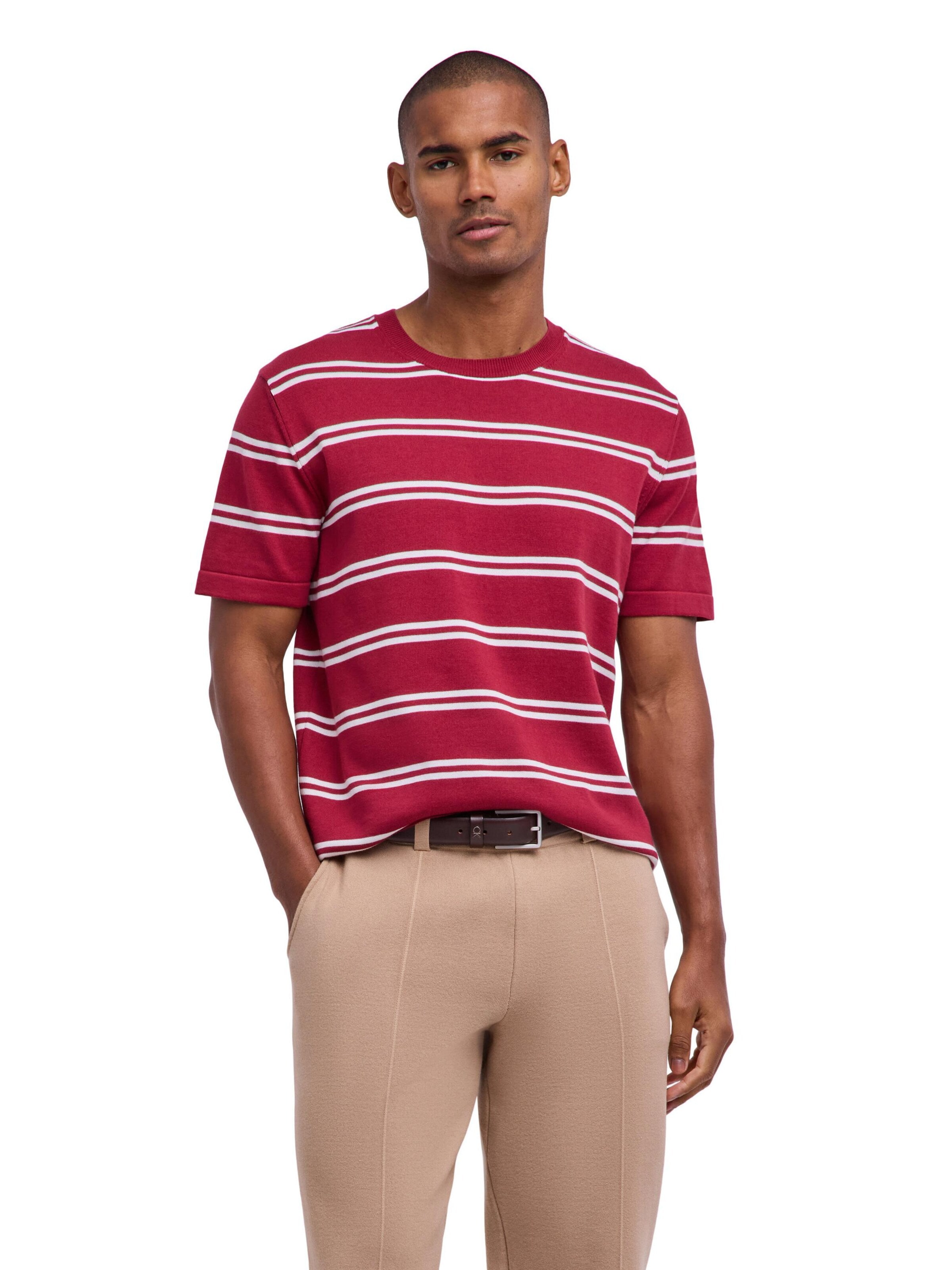 FALKE Shirt 'Cotton Knit' in Red: front