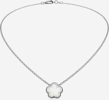 Pure Schmuck Necklace 'Clover Perlmutt' in Silver: front
