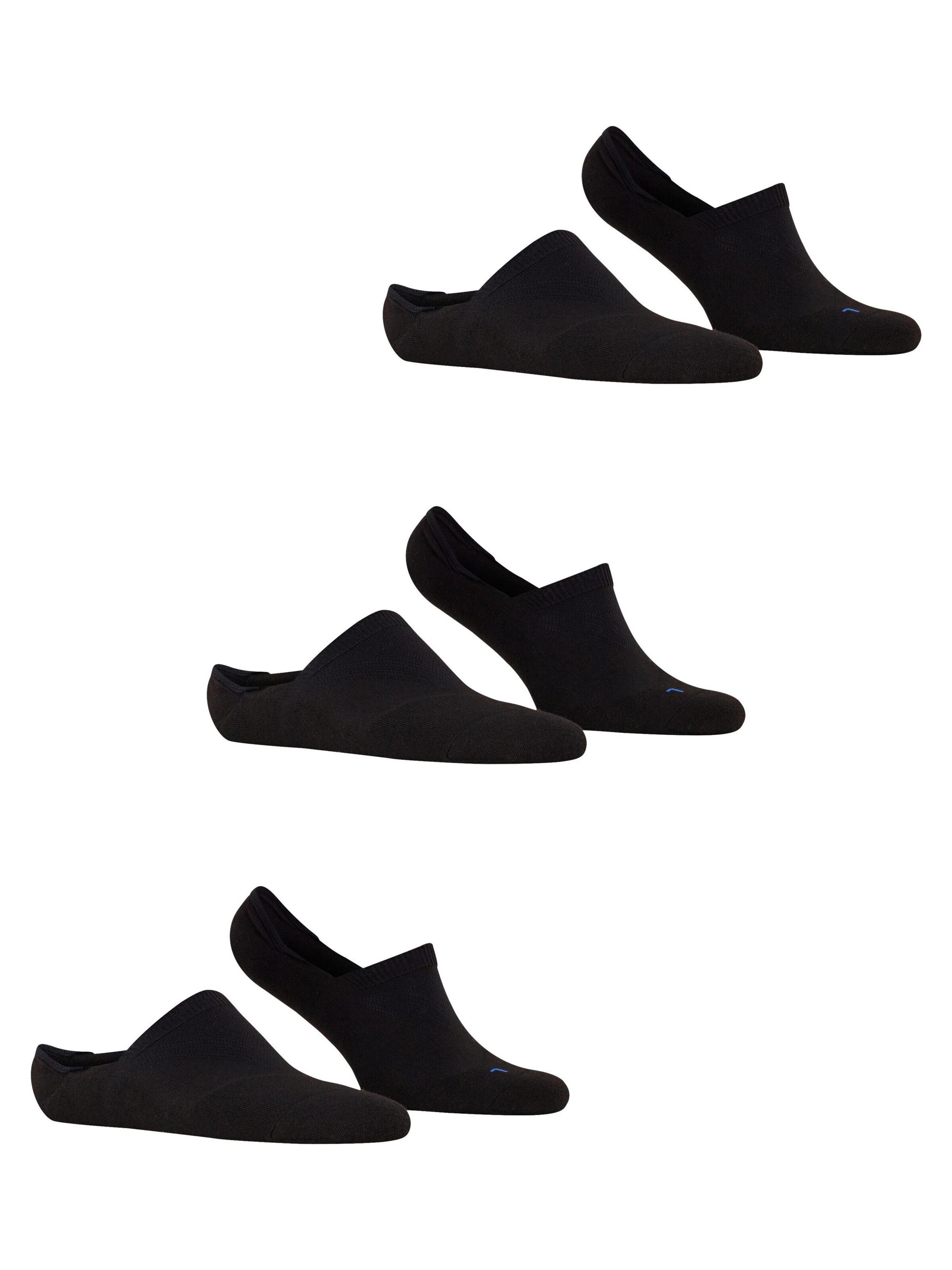 FALKE Füßlinge 'Cool Kick 3-Pack'‌‌‌‌‌‌‌‌‌‌ in Schwarz