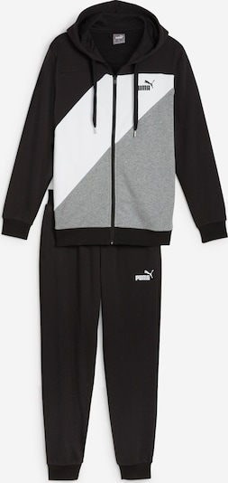 PUMA Tracksuit 'Power' in mottled grey / Black / White, Item view