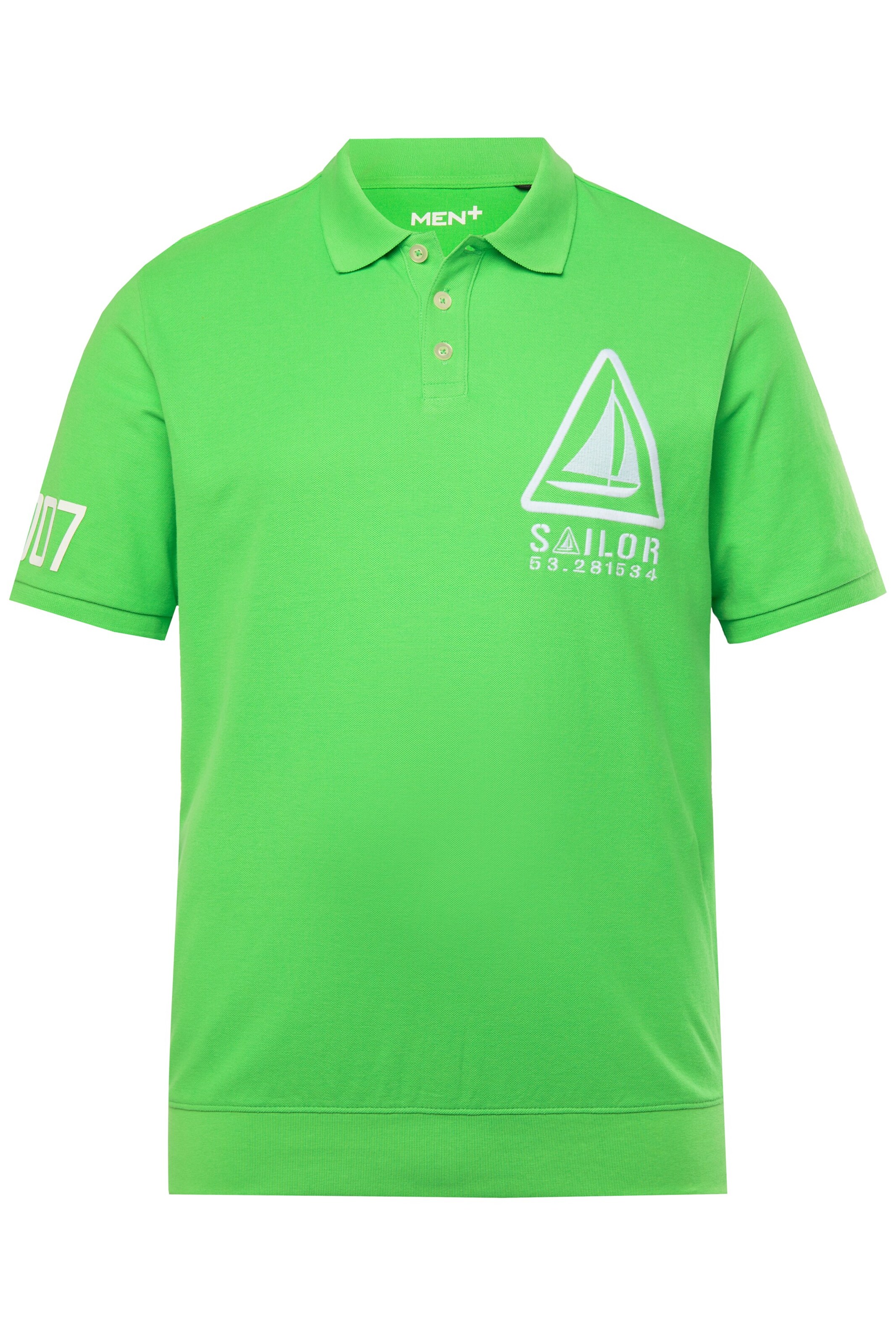 Men Plus Shirt in Green: front