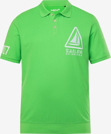 Men Plus Shirt in Groen: voorkant