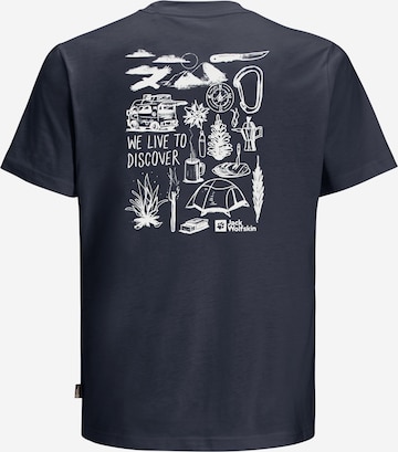 T-Shirt fonctionnel 'DISCOVER' JACK WOLFSKIN en bleu