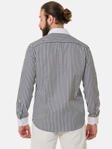 Coupe slim Chemise 'CH192' CIPO & BAXX en noir