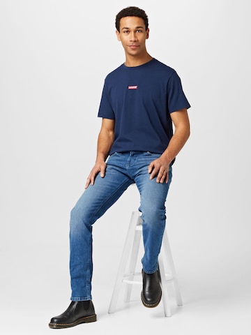 LEVI'S ® - Camisa 'Relaxed Baby Tab Short Sleeve Tee' em azul