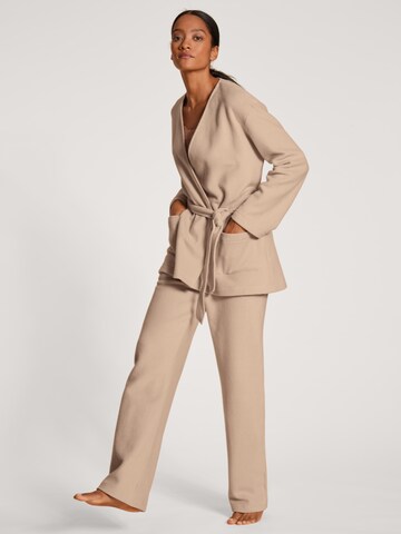 CALIDA Gebreid vest 'Loungewear Xtra' in Beige