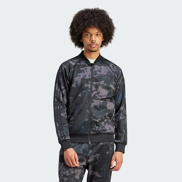 ADIDAS ORIGINALS Sweat jacket 'Camo' in Green: front