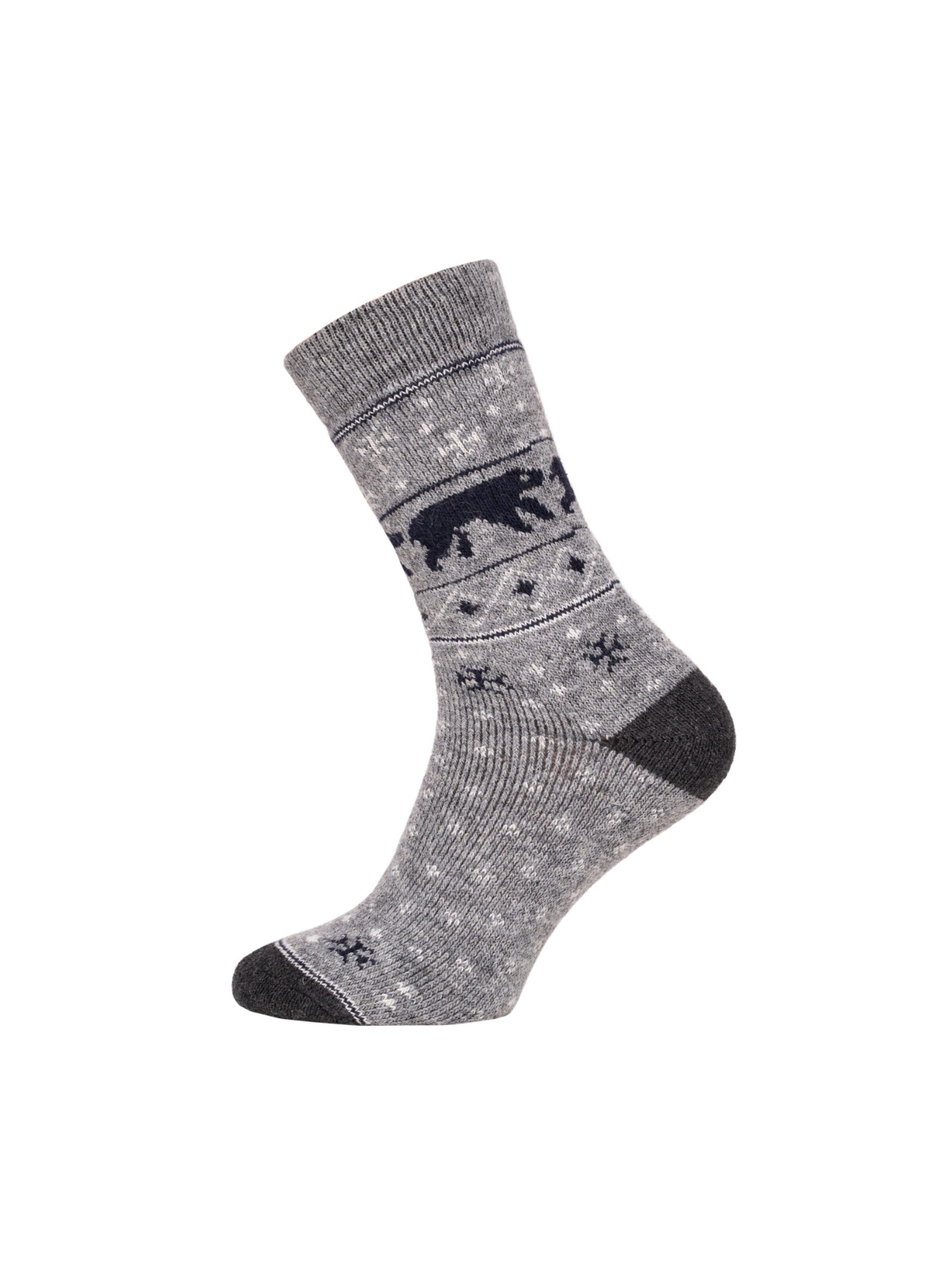 HomeOfSocks Socks 'HOS454' in Grey: front