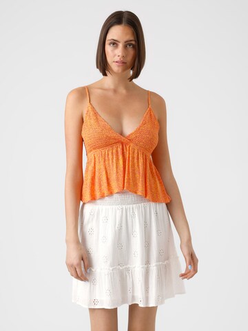 VERO MODA - Top 'MENNY' em laranja