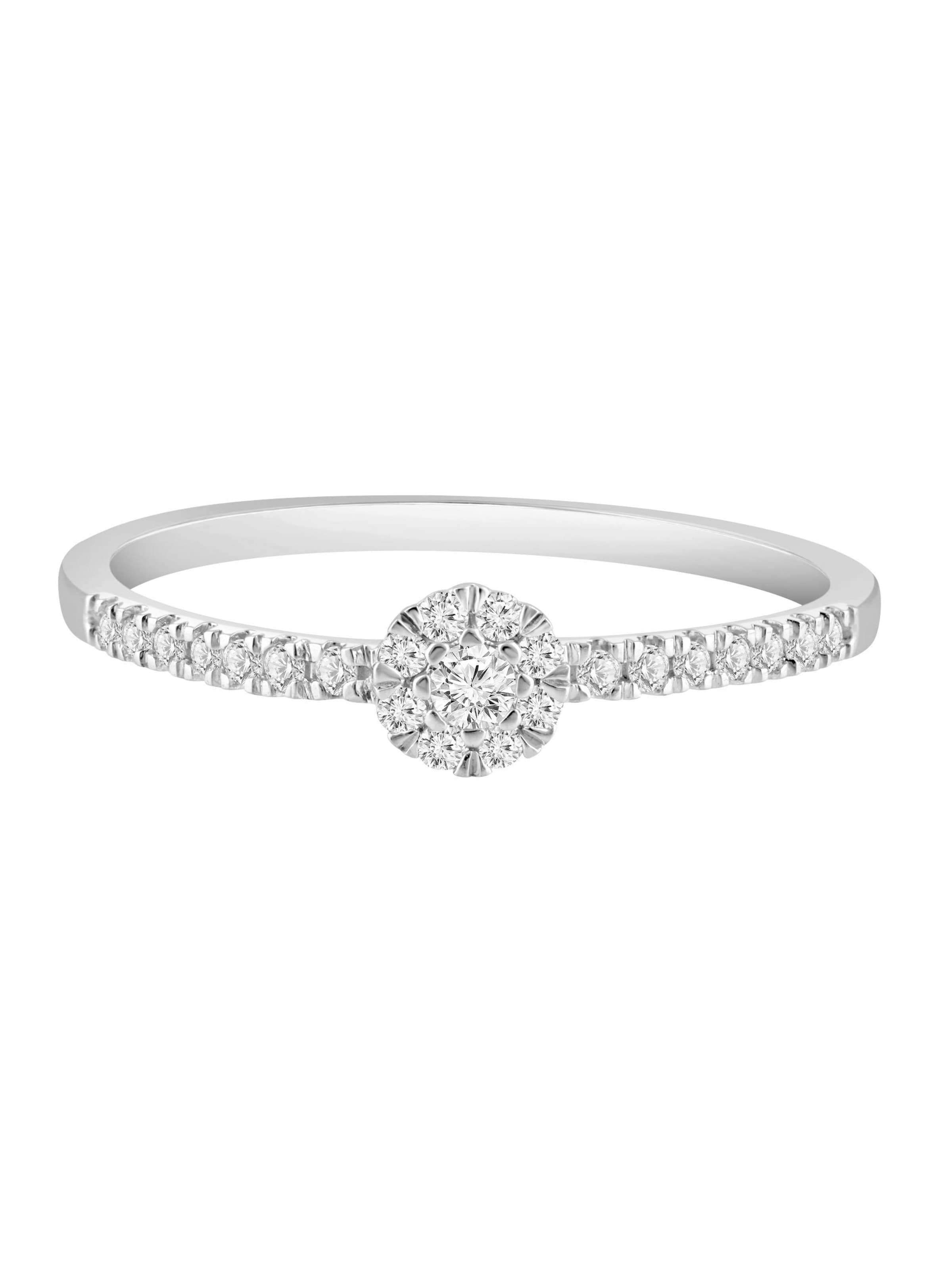 Diamant Exquis Ring in Silver: front