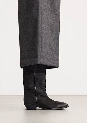 Bottes de cowboy SACHA en noir