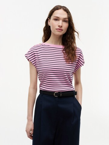 TOMMY HILFIGER Μπλουζάκι 'BOAT' σε ροζ: μπροστά