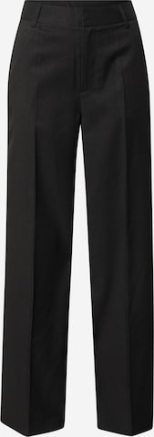 Kaffe Wide leg Pleated Pants 'Sira' in Black: front