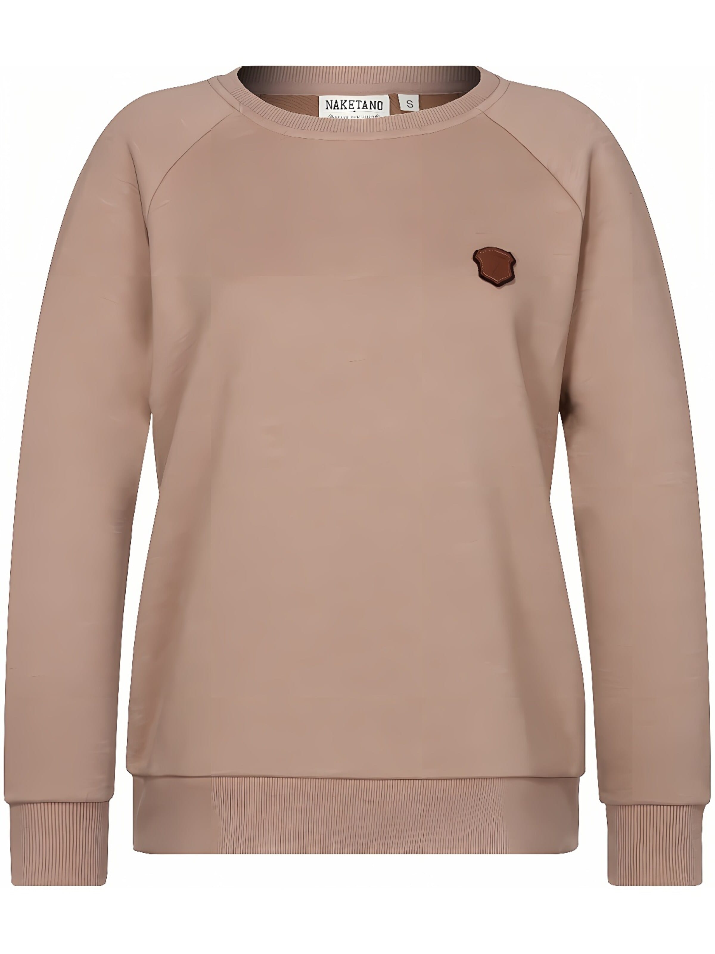 naketano Sweatshirt 'Krokettenhorst' in Brown: front