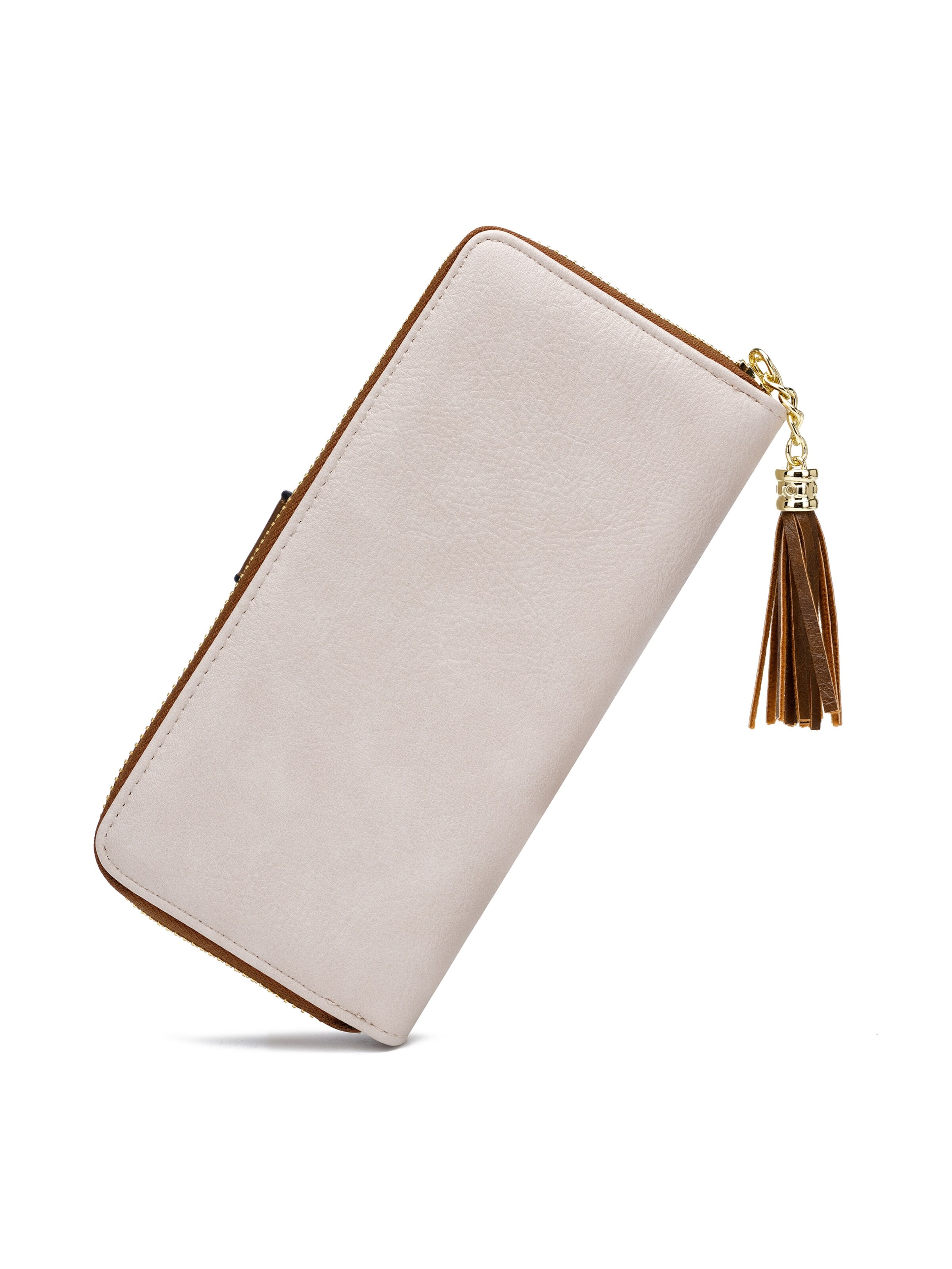 Portamonete 'Damen Klassisch Minimalistisch' di Pomelo Best in beige