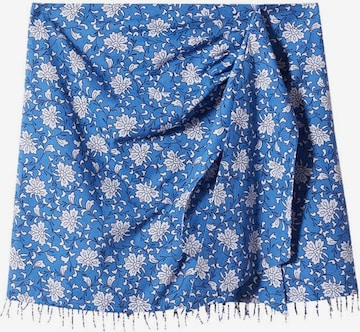 MANGO Skirt 'Bolitas' in Blue: front