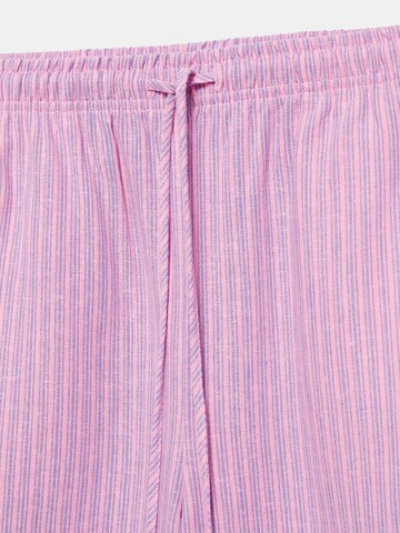 Wide Leg Pantalon Pull&Bear en rose