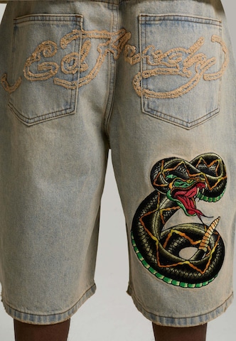 Ed Hardy Широка кройка Дънки в синьо