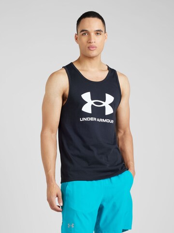 UNDER ARMOUR - Camiseta funcional en negro: frente