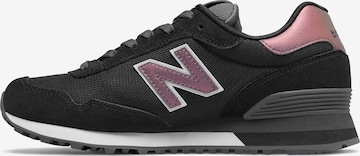 Sneaker bassa '515' di new balance in nero: frontale