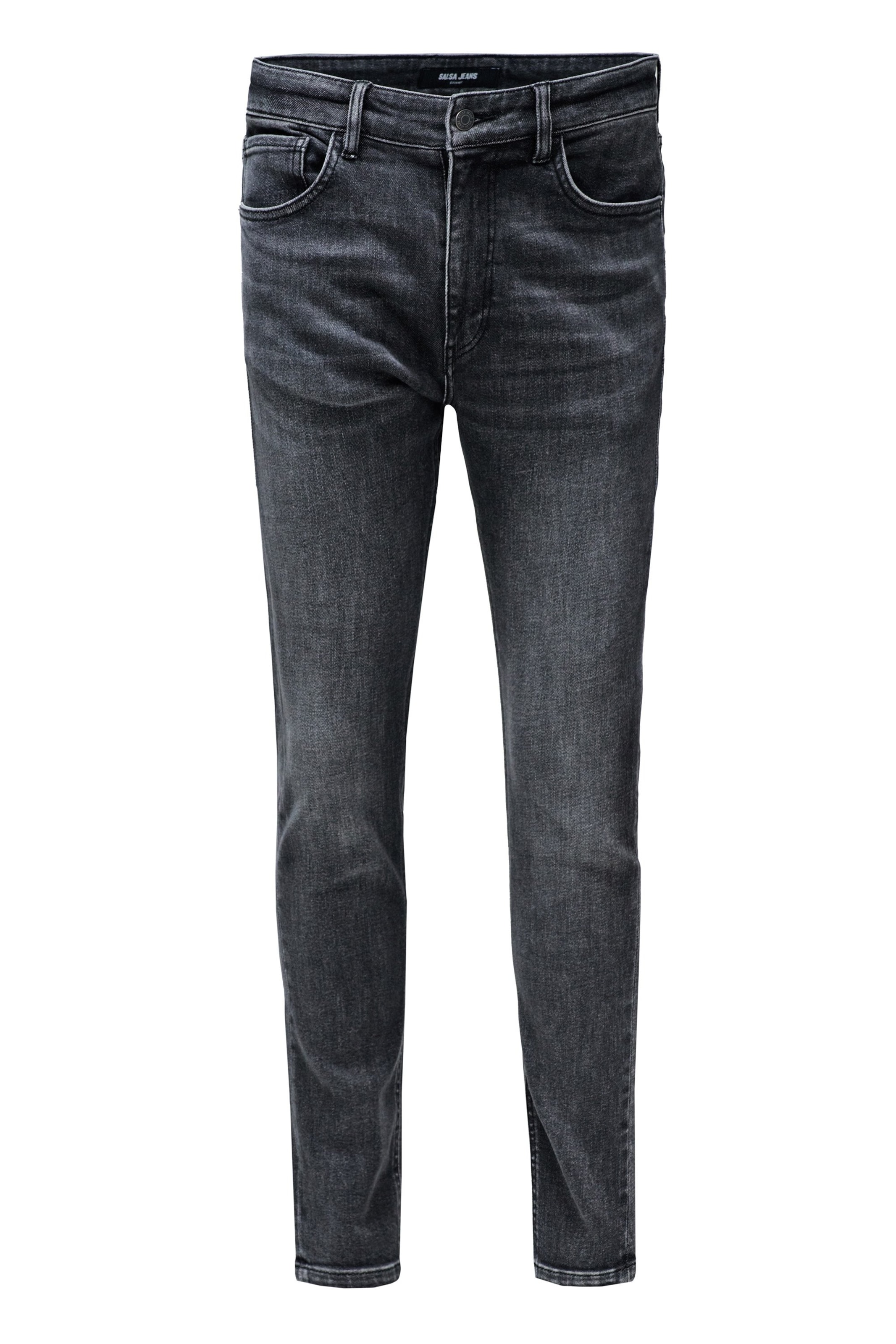 Salsa Jeans Skinny Jeans in Zwart: voorkant