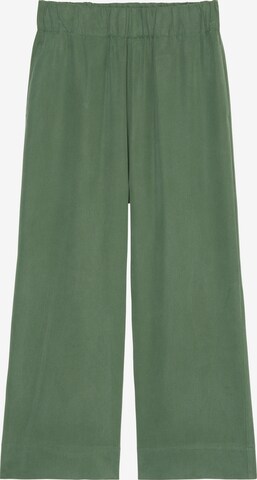 Marc O'Polo DENIM Wide leg Broek in Groen: voorkant