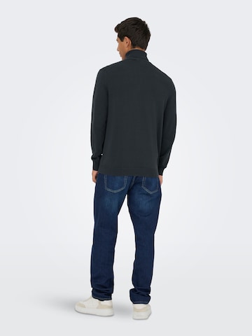 Only & Sons Pullover in Blau