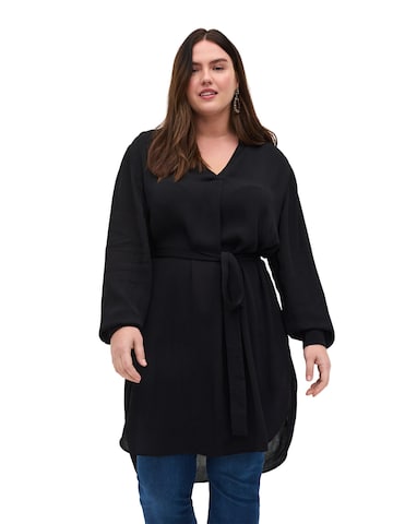 Zizzi Tunic 'XMAISY' in Black: front