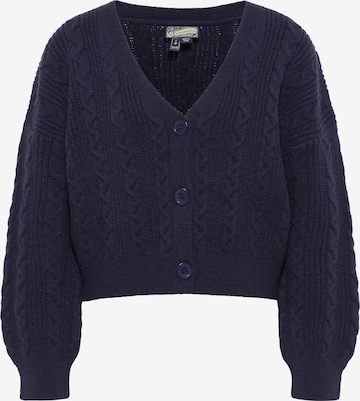 DreiMaster Vintage Knit Cardigan in Blue: front