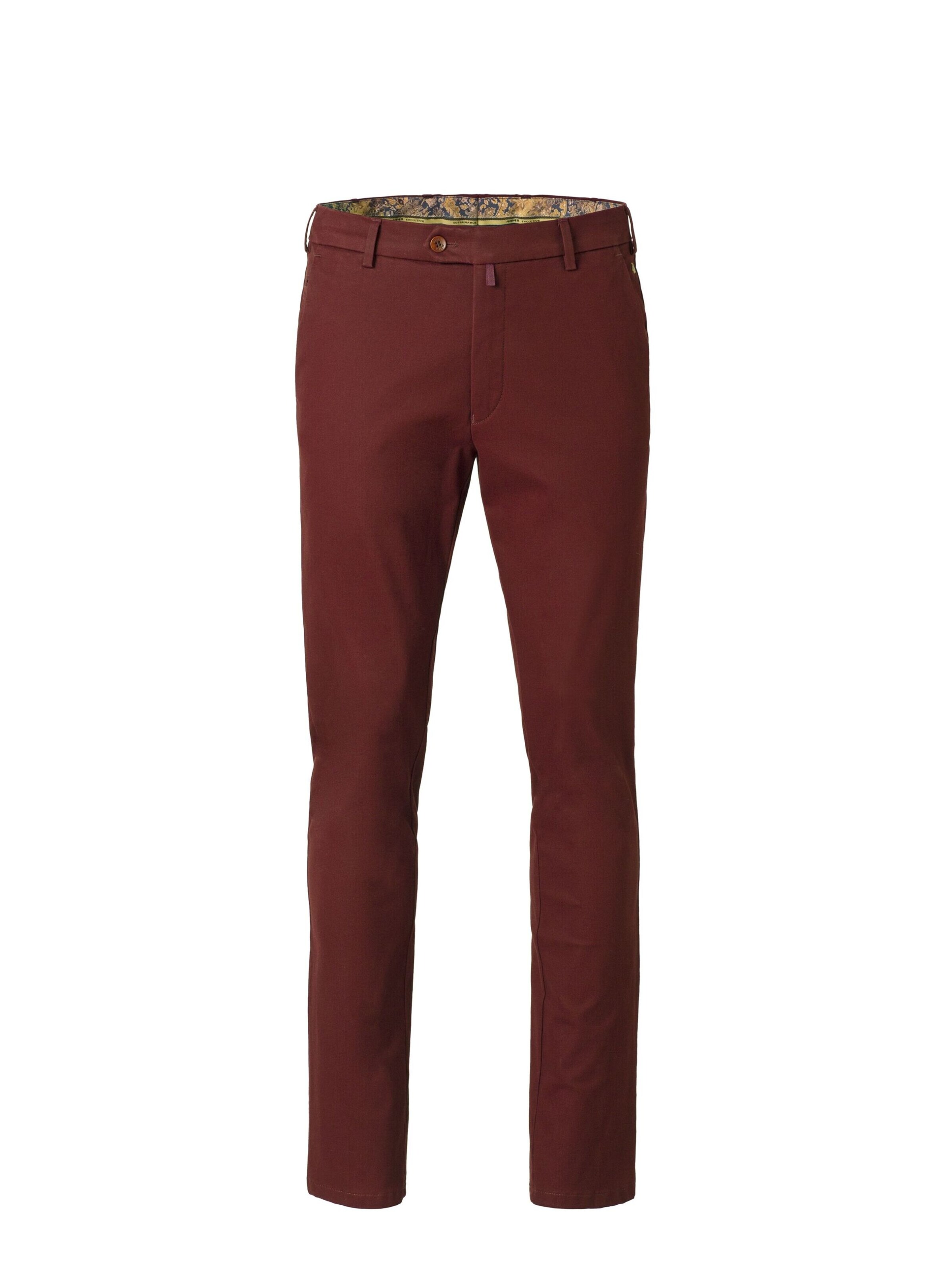 MEYER Pantalon chino 'Bonn' en rouge foncé, Vue avec produit