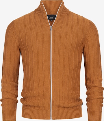 Vestes en maille ' Truman ' JEFF en marron : devant