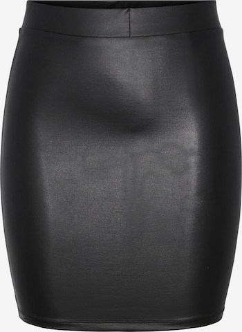 PIECES Sukně 'New Shiny' – černá: přední strana